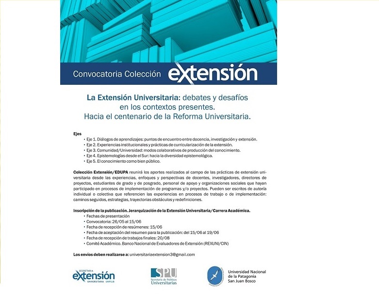 CONVOCATORIA DE EXTENSIN UNIVERSITARIA