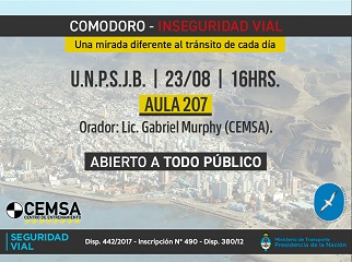 Charla: INSEGURIDAD VIAL. 