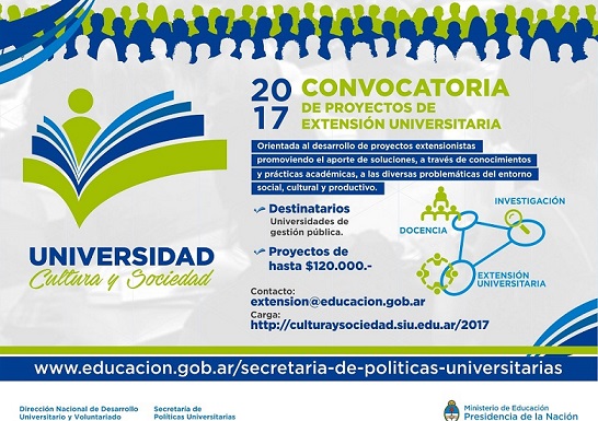 CONVOCATORIA UNIVERSIDAD, CULTURA Y SOCIEDAD  2017