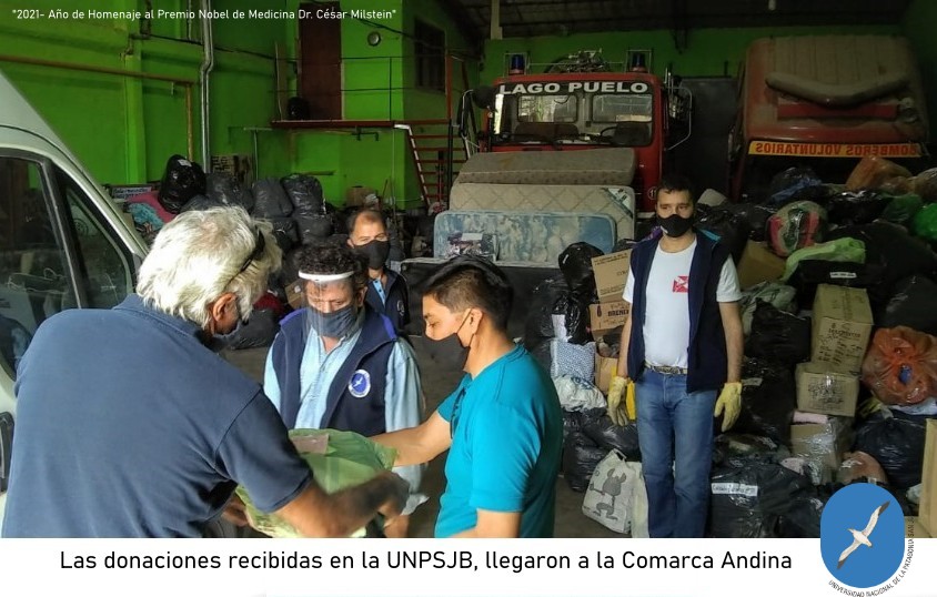 LAS DONACIONES RECOLECTADAS EN LA UNPSJB LLEGARON A LA COMARCA ANDINA