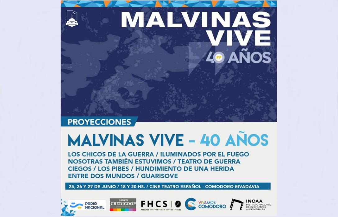Ciclo de cine: MALVINAS VIVE, 25, 26 y 27 Junio, en Comodoro Rivadavia