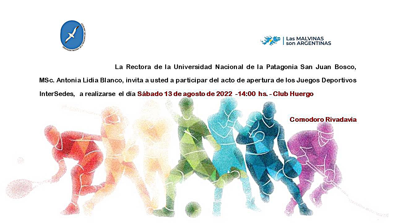 La rectora de la UNPSJB, invita a acompaar a nuestros estudiantes deportistas
