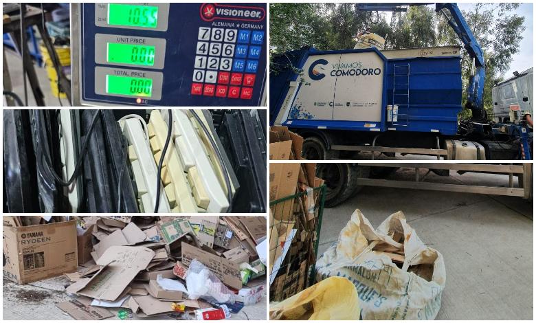 Se recolectaron ms de 10 bolsones de material reciclable de la sede Comodoro