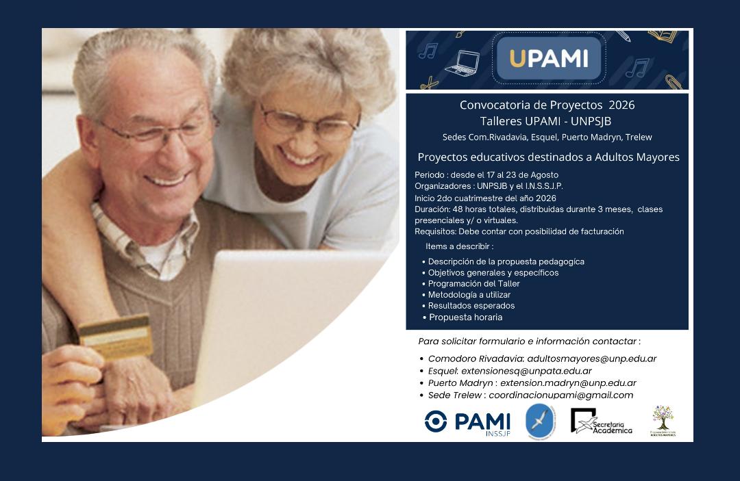 Convocatoria de proyectos para cursos y talleres UPAMI